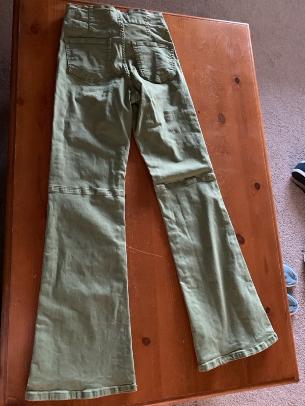 Mica High-Rise Olive Wide-Leg Jeans - Picture 7 of 7